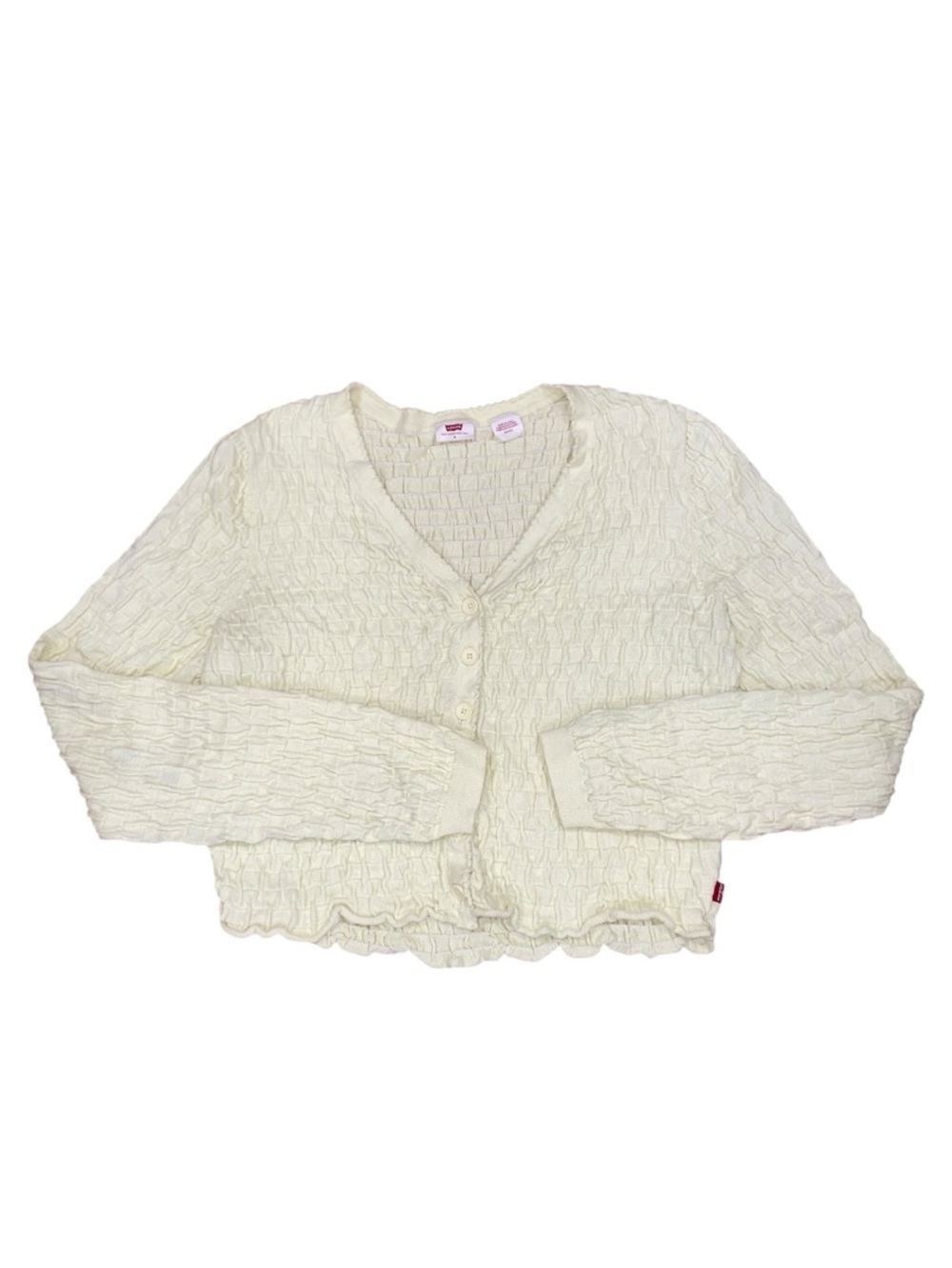 Levi’s yellow cardigan